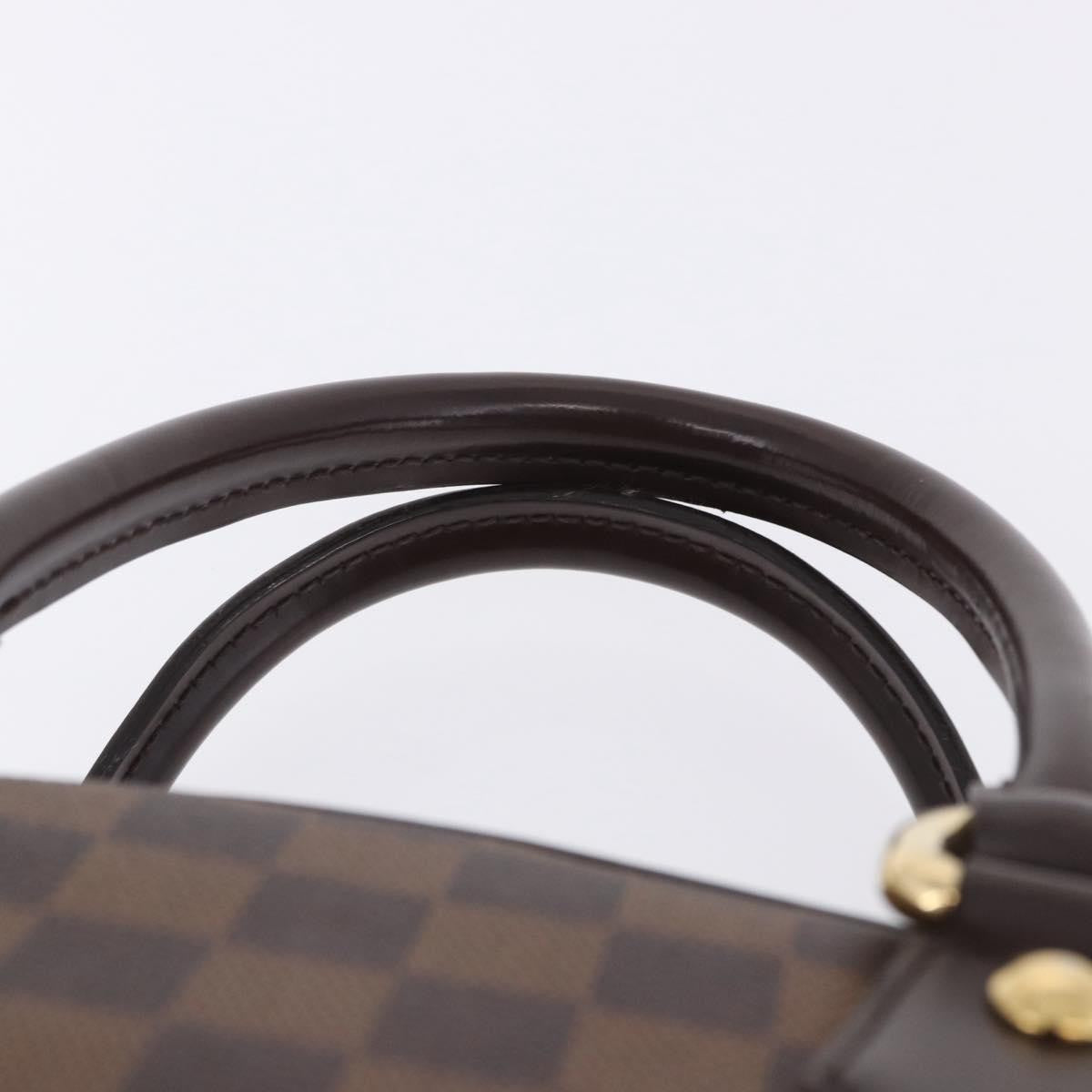 Louis Vuitton Duomo Boston Damier Ebene, Brown, Canvas, Handbag