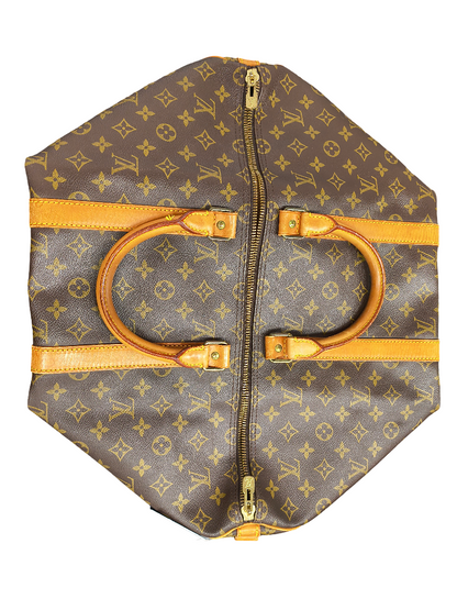 Louis Vuitton Keepall Bandouliere Monogram Canvas, Brown, Canvas, Travel Bag