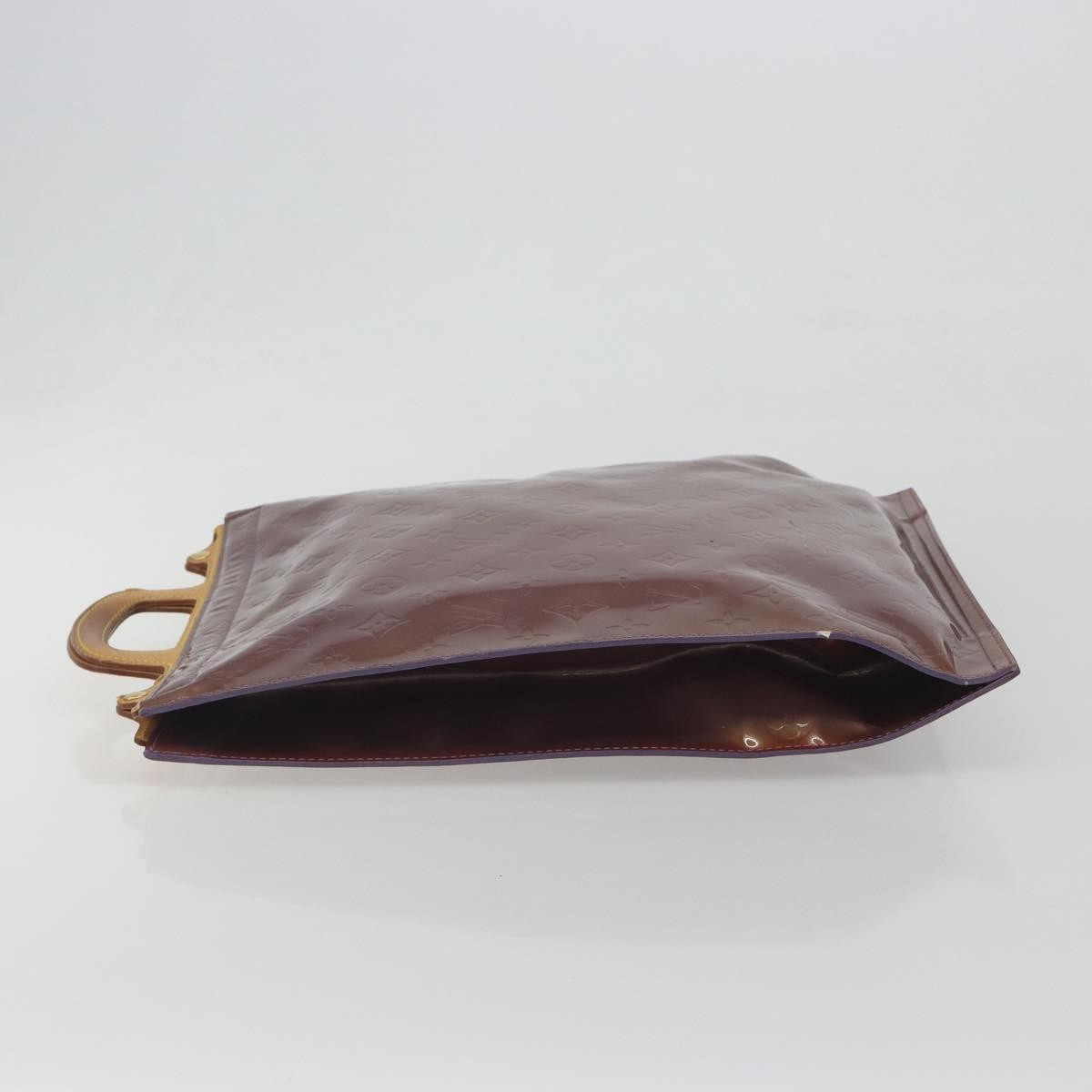 Louis Vuitton Stanton Monogram Vernis, Purple, Patent Leather, Tote Bag