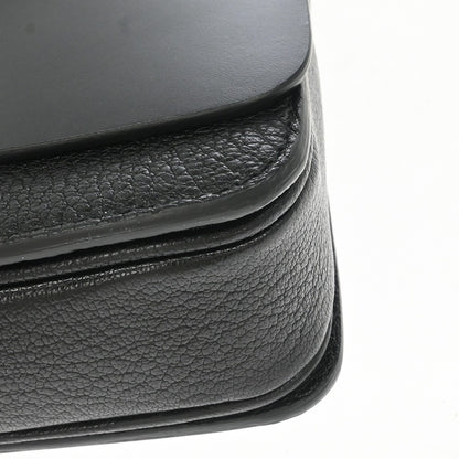 Burberry D-ring Leather, Black, Leather, Shoulder Bag