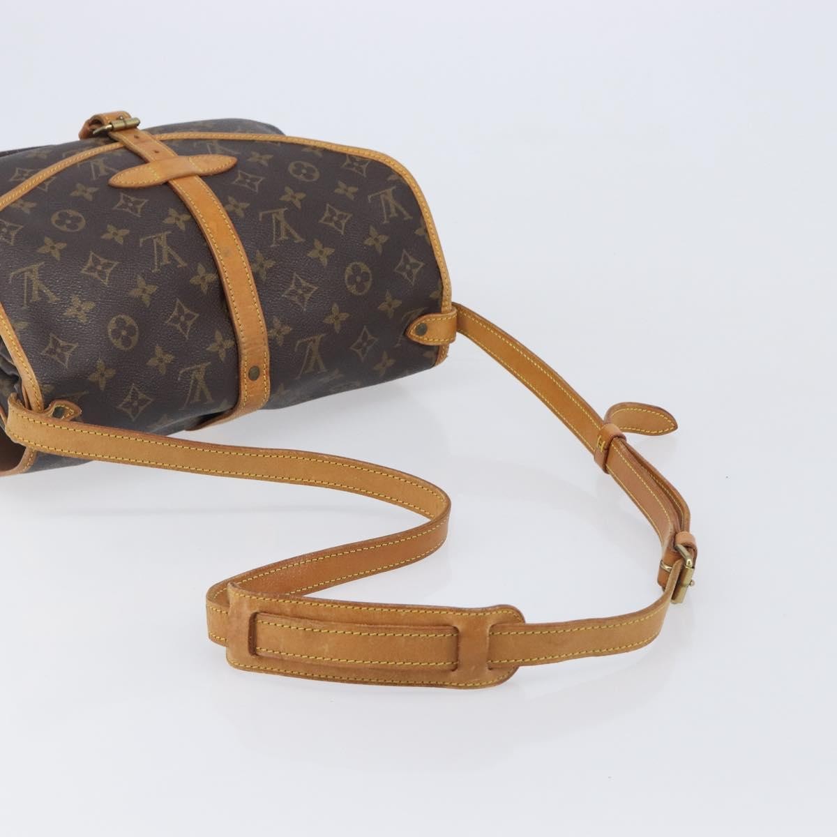 Louis Vuitton Saumur Monogram Canvas, Brown, Canvas, Shoulder Bag