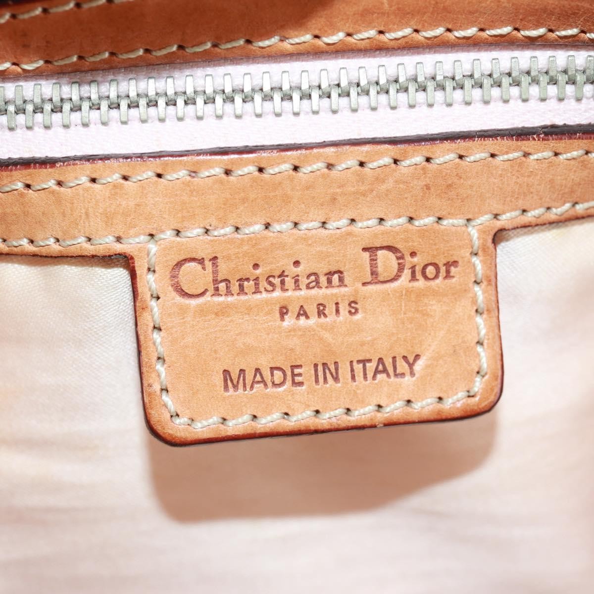 Christian Dior Vintage Trotter Romantique Boston Diorissimo Coated Canvas, Beige, Canvas, Handbag