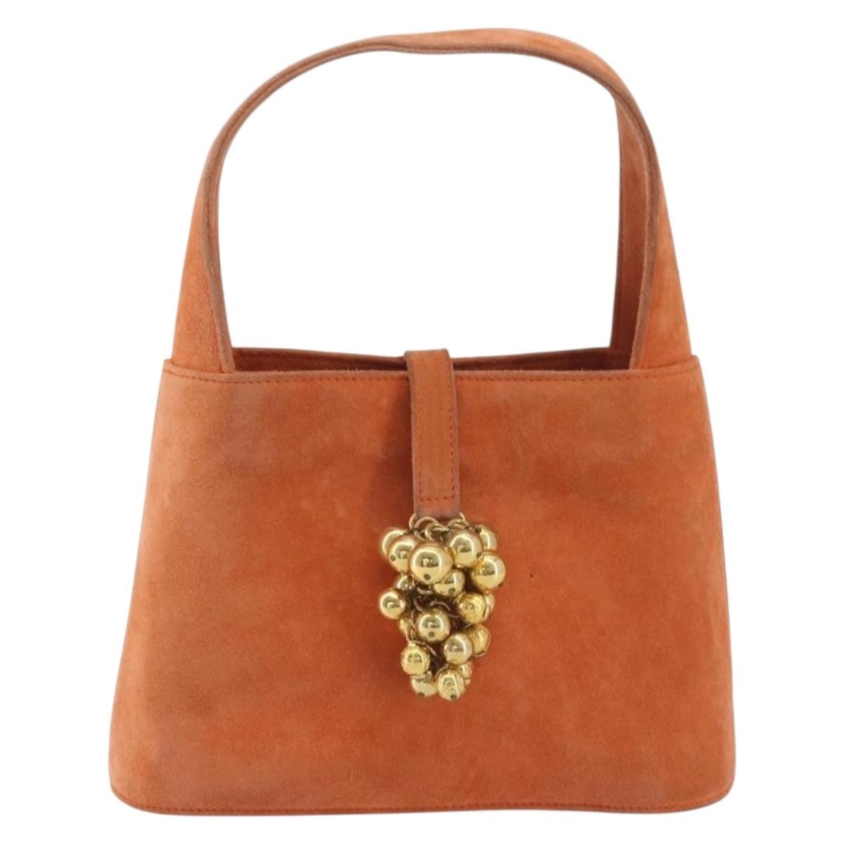 Salvatore Ferragamo Vintage Top handle Suede, Orange, Suede, Handbag