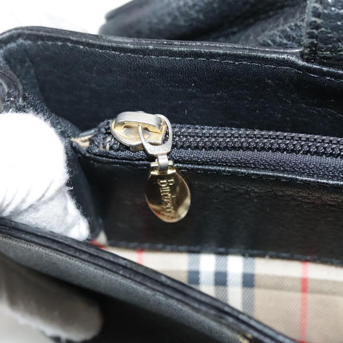 Burberry Handbag Leather, Black, Leather, Handbag