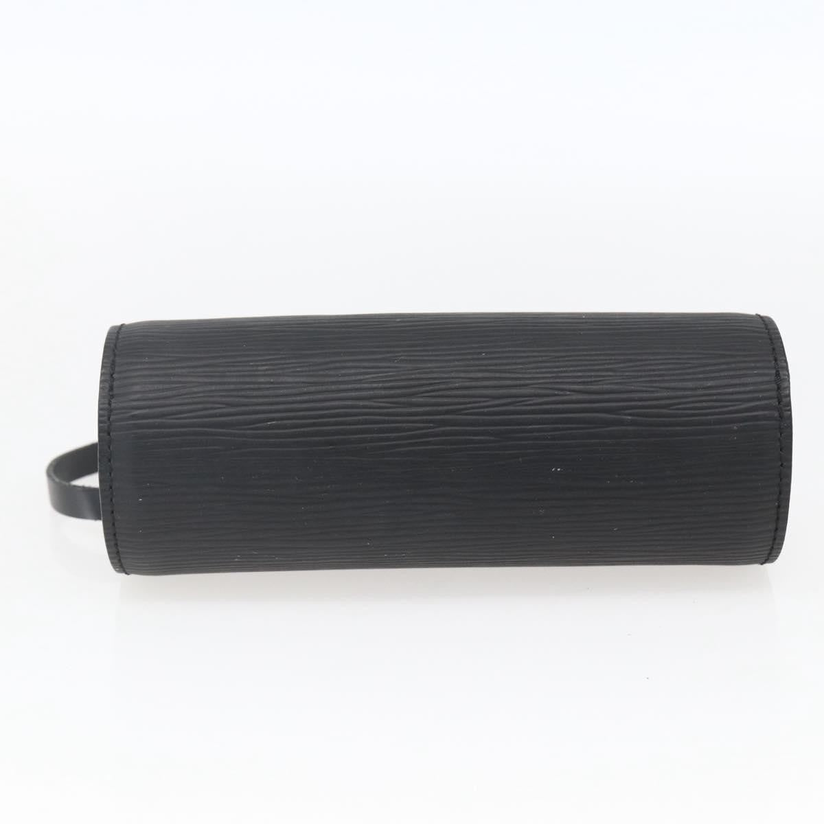 Louis Vuitton Soufflot Pochette Epi Leather, Black, Leather, Clutch
