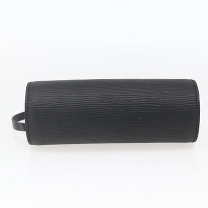 Louis Vuitton Soufflot Pochette Epi Leather, Black, Leather, Clutch