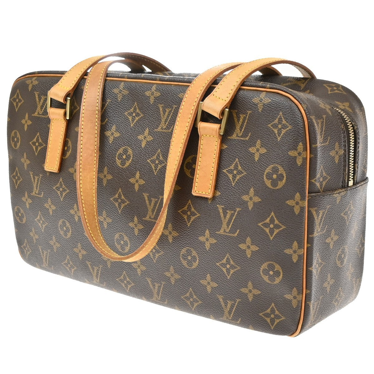 Louis Vuitton Cite Monogram Canvas, Brown, Canvas, Handbag