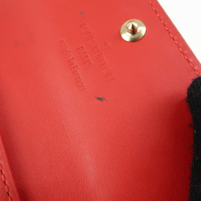 Louis Vuitton Multiclés 4 Cuir verni, Red, Patent Leather, Wallet