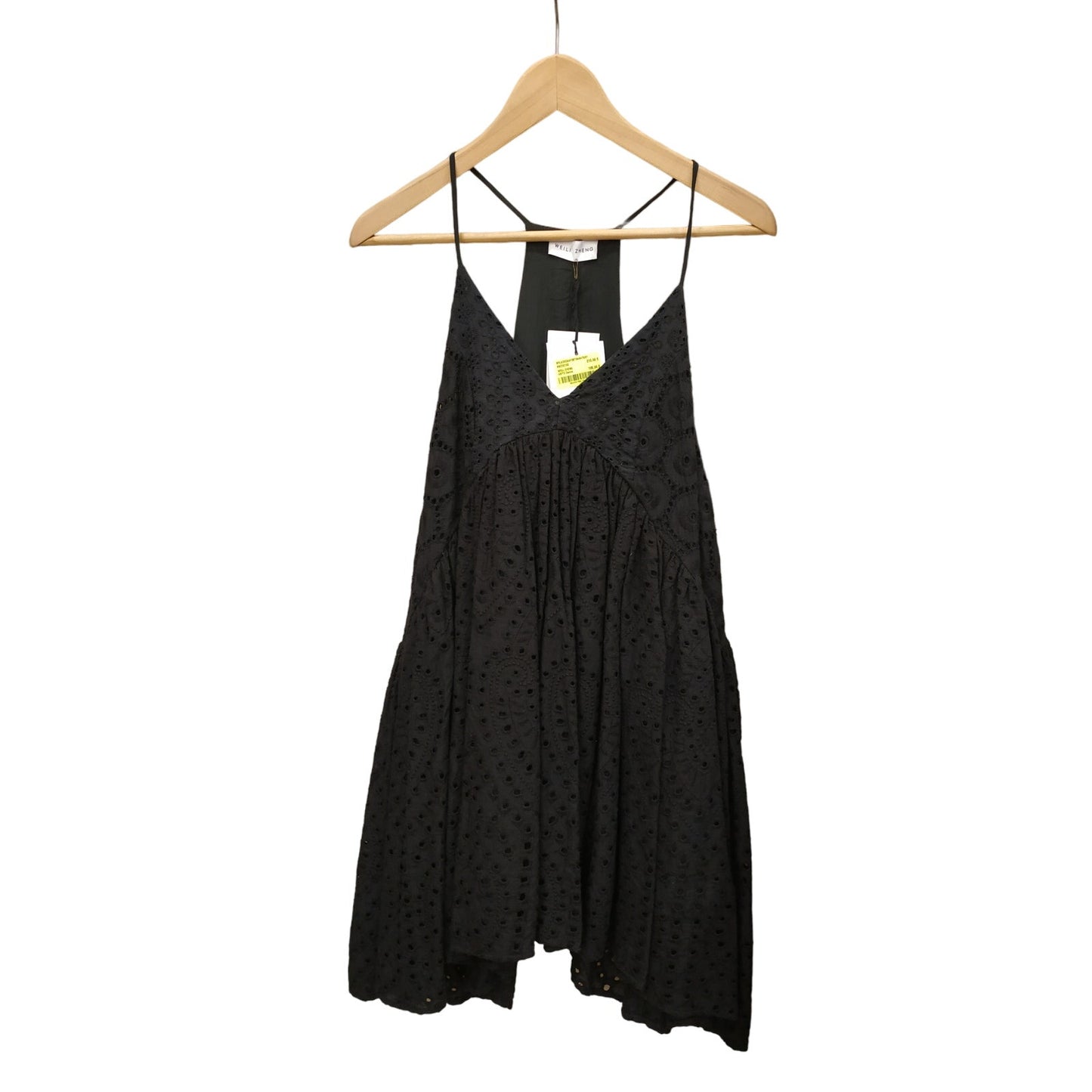 Weili Zheng Trapeze Dress Small Black NWT