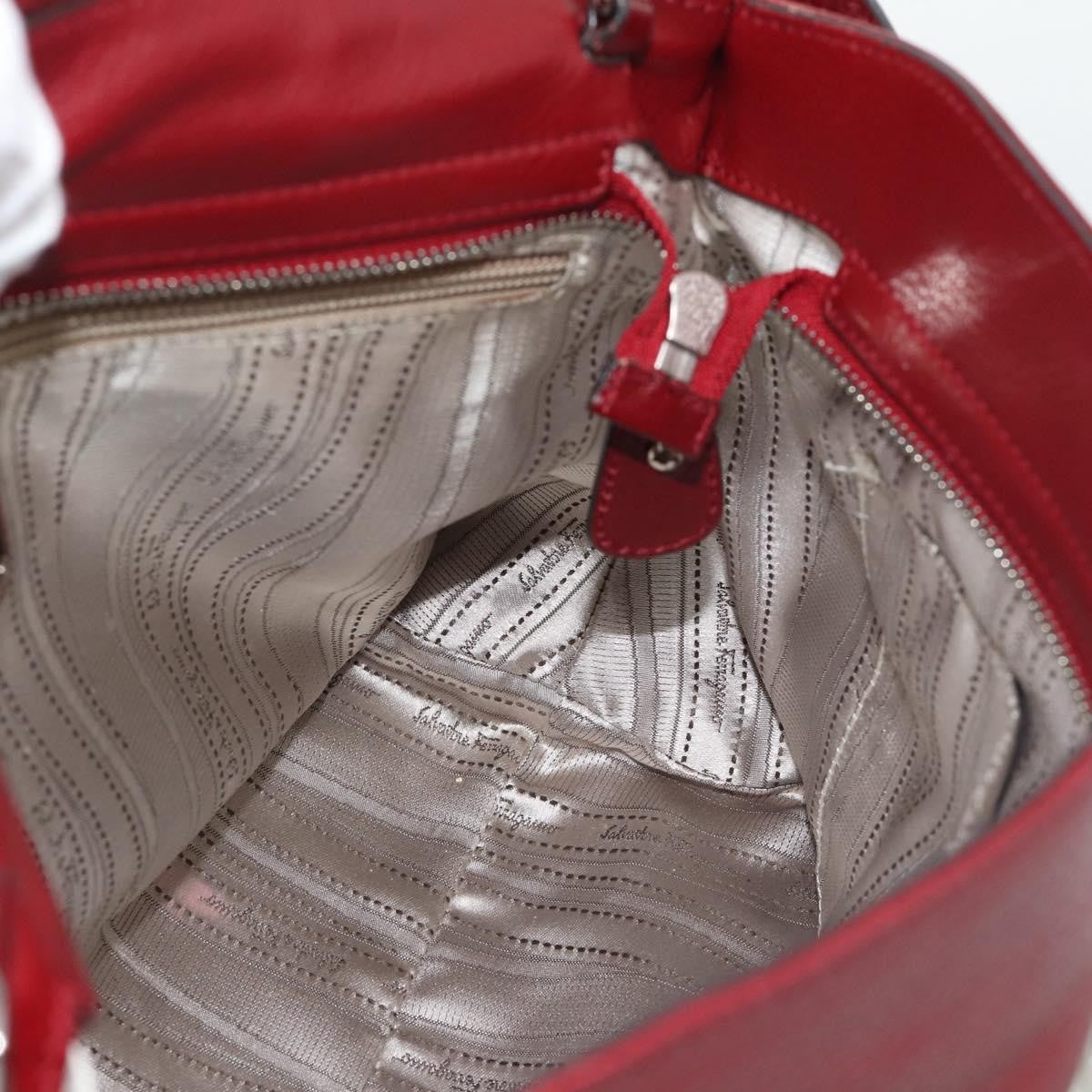 Salvatore Ferragamo Sofia Satchel Leather, Red, Leather, Handbag