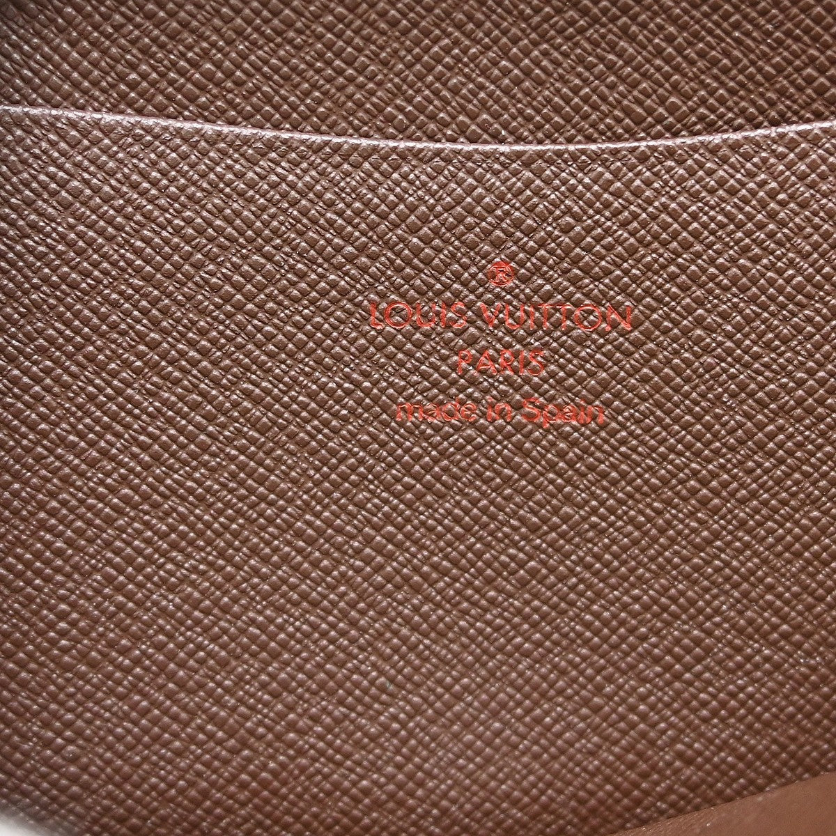 Louis Vuitton Porte-Monnaie Zippy Damier, Brown, Canvas, Wallet
