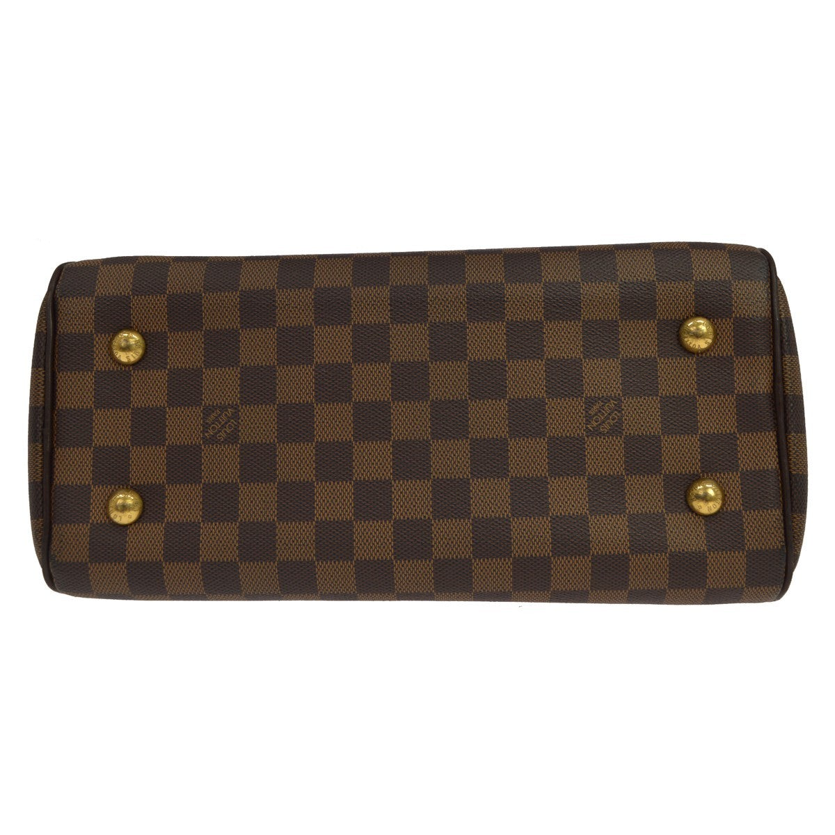 Louis Vuitton Duomo Boston Damier Ebene, Brown, Canvas, Handbag