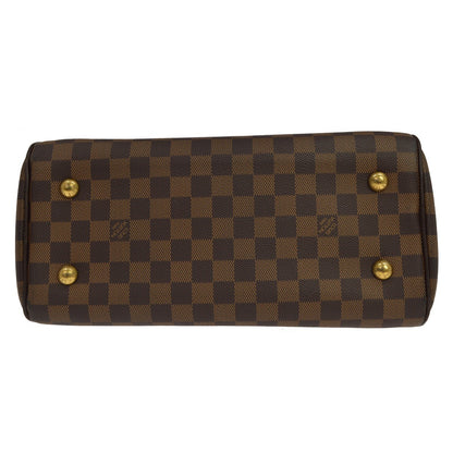 Louis Vuitton Duomo Boston Damier Ebene, Brown, Canvas, Handbag