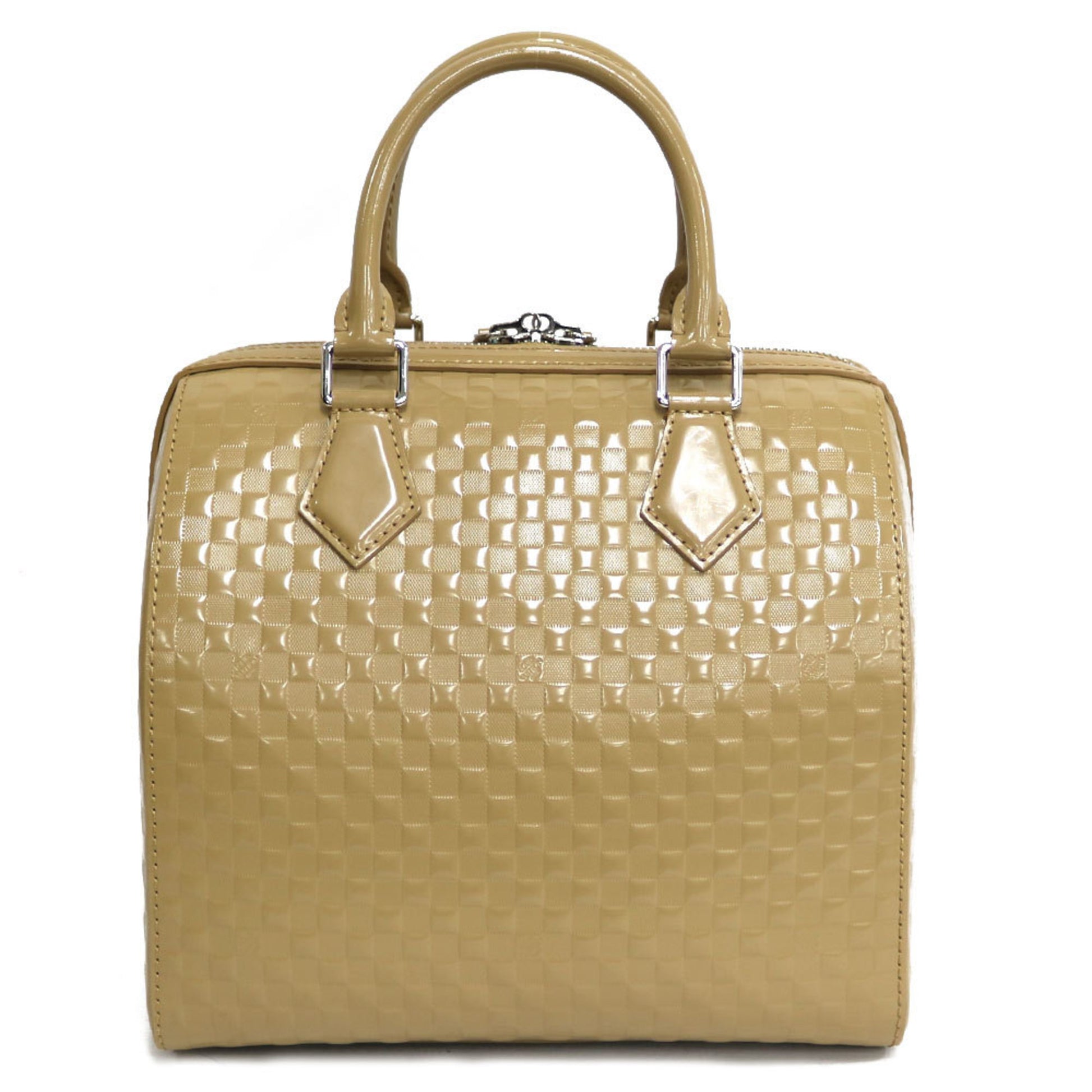 Louis Vuitton Speedy, Beige, Leather, handbag
