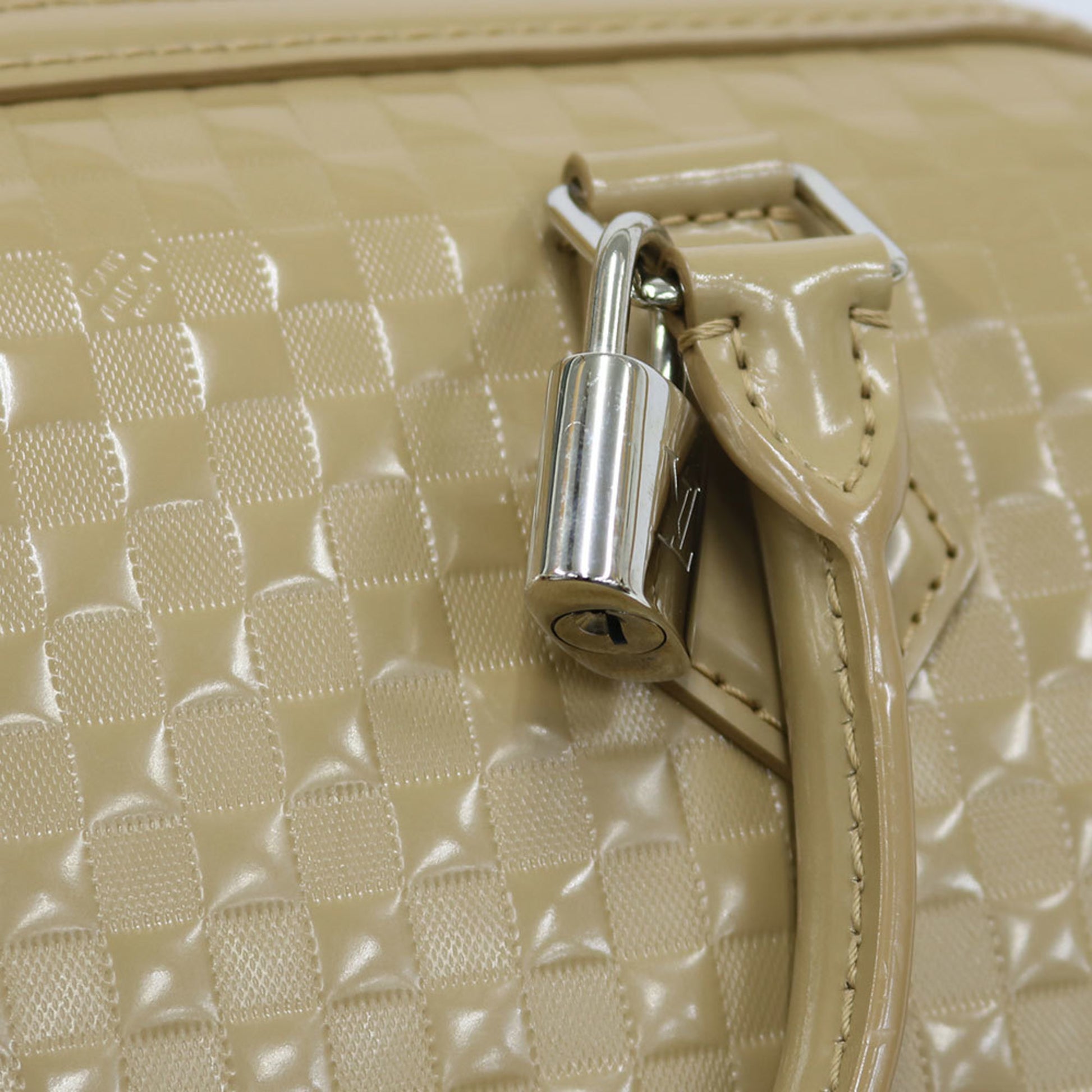 Louis Vuitton Speedy, Beige, Leather, handbag