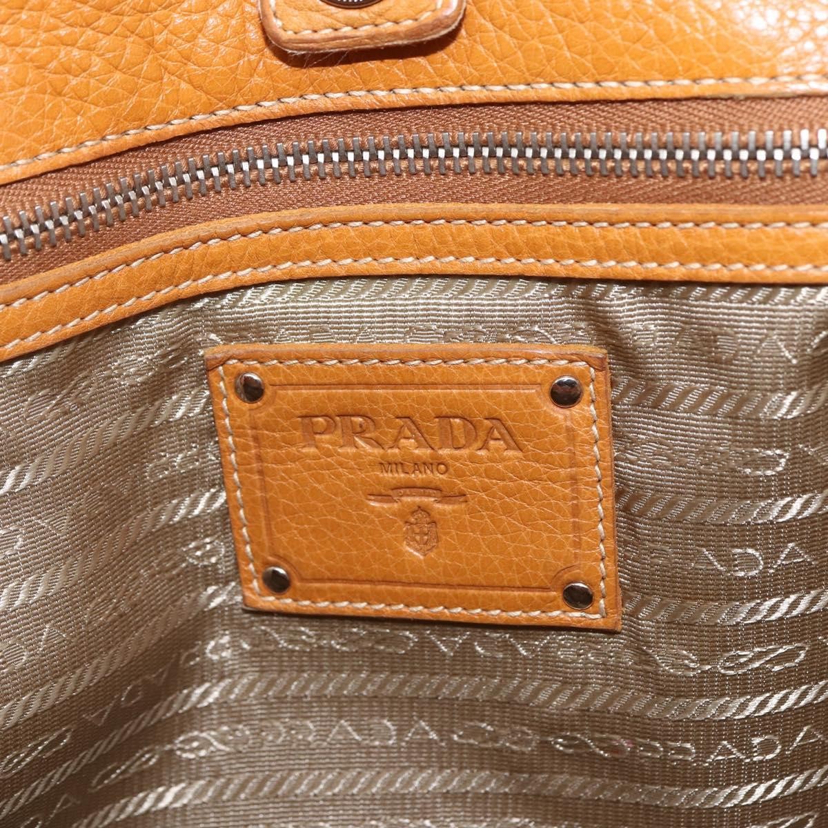 Prada Convertible Shopper Vitello Daino, Brown, Leather, Tote Bag