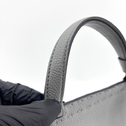 Gucci GG Marmont Top Handle Leather, Gray, Leather, Handbag