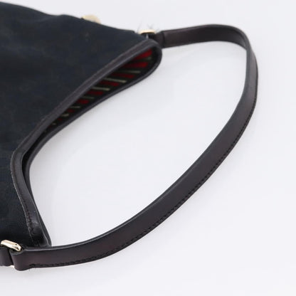 Gucci New Britt Hobo GG Canvas, Black, Canvas, Shoulder Bag