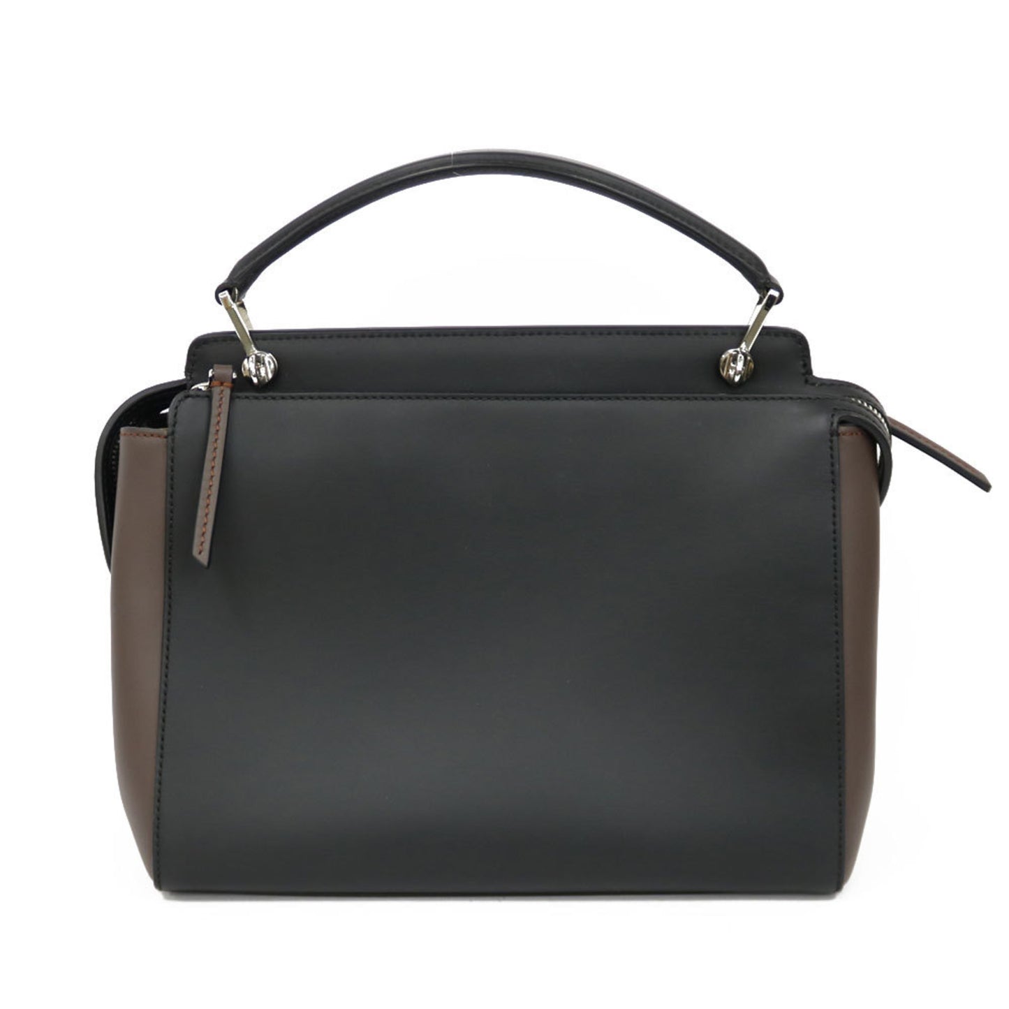 Fendi Dot Com, Black, Leather, handbag