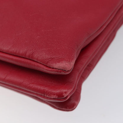 Celine Trio Leather, Red, Leather, Crossbody Bag