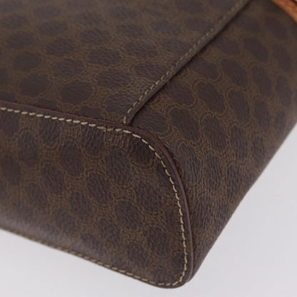 Celine Macadam Vanity Canvas, Brown, Canvas, Clutch
