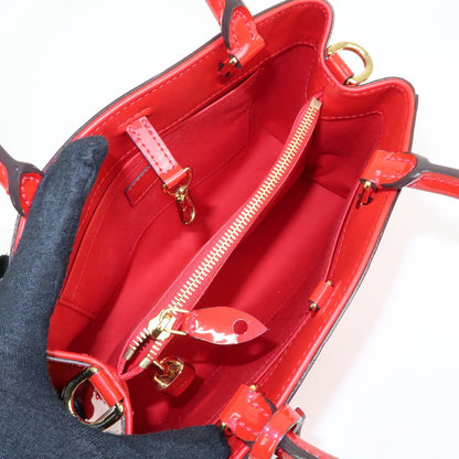 Louis Vuitton Montaigne Monogram Vernis, Red, Patent Leather, Handbag
