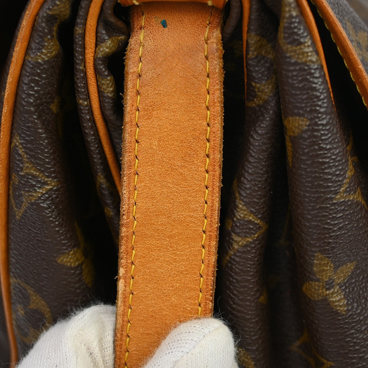 Louis Vuitton Saumur Monogram, Brown, Canvas, Shoulder Bag