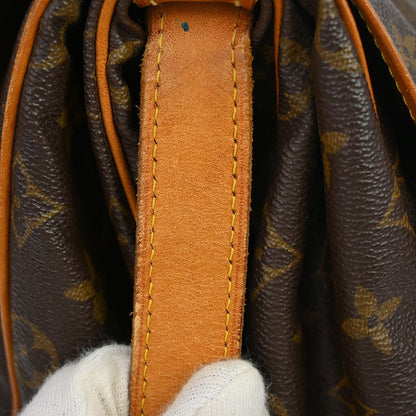 Louis Vuitton Saumur Monogram, Brown, Canvas, Shoulder Bag
