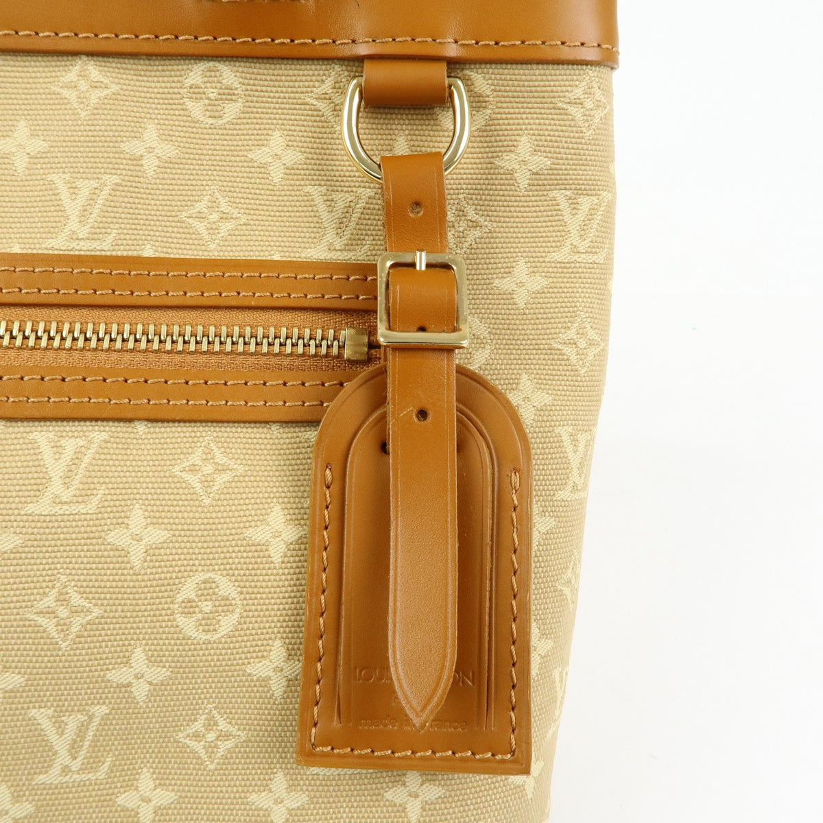 Louis Vuitton Lucille Mini Lin, Beige, Canvas, Handbag