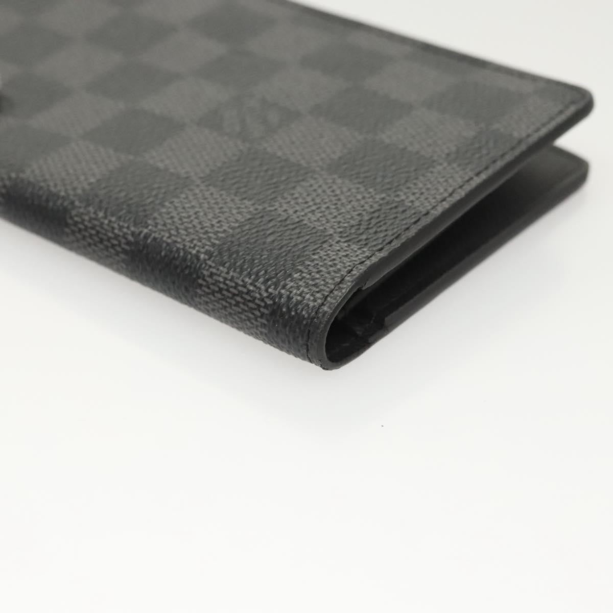 Louis Vuitton Brazza Long Bifold Damier, Gray, Canvas, Wallet