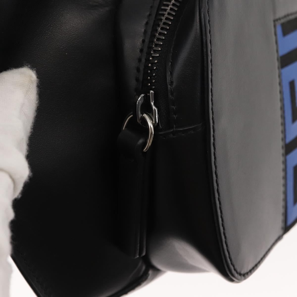 Versace La Medusa Crossbody Vanity Leather, Black, Leather, Crossbody Bag