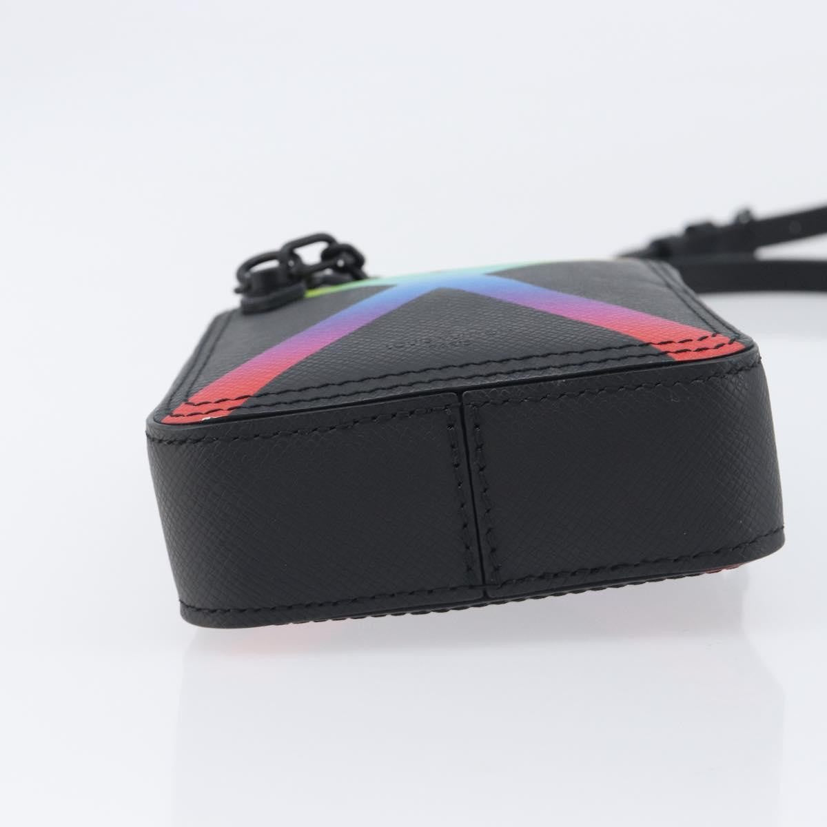 Louis Vuitton Danube Messenger Rainbow Taiga Leather, Black, Leather, Handbag