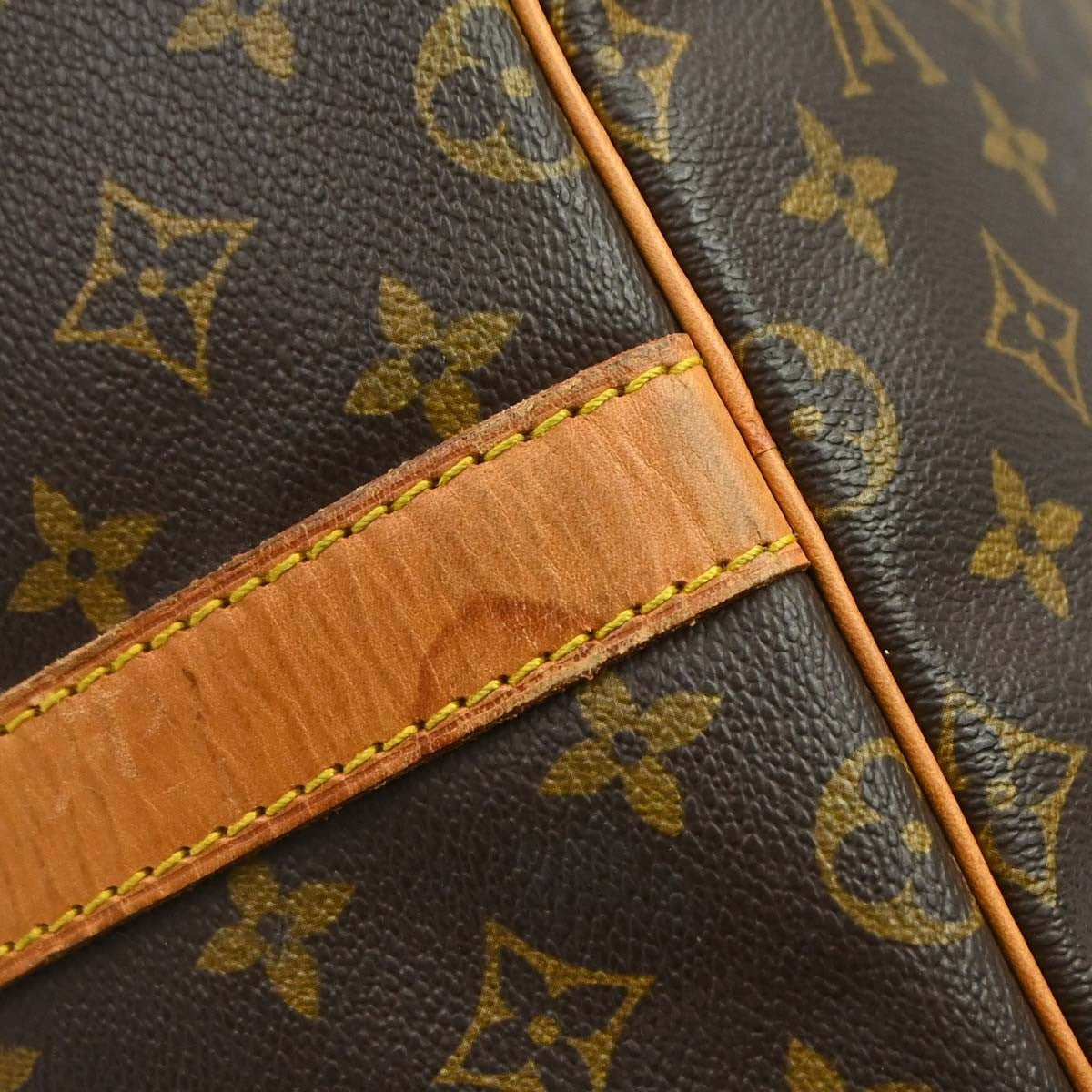 Louis Vuitton Keepall Bandoulière Monogram, Brown, Canvas, Travel Bag