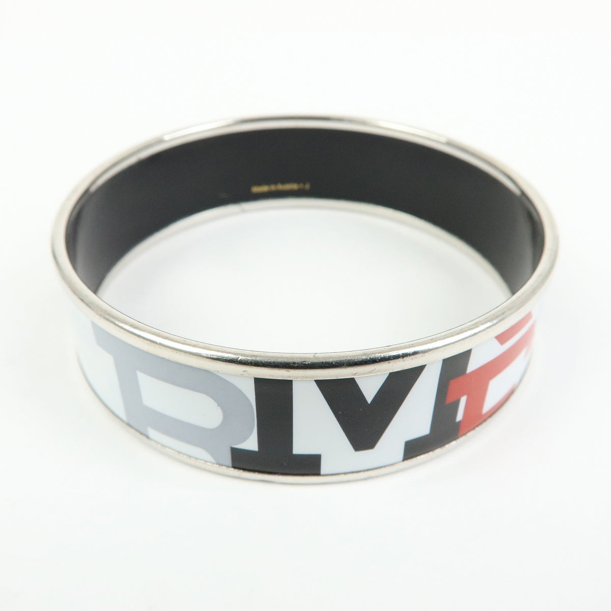 Hermes Bangle Printed Enamel, Multicolour, Metal, Bracelet