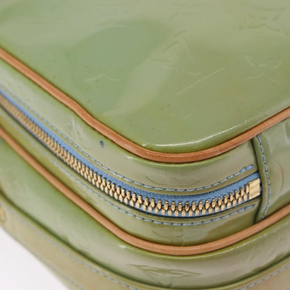 Louis Vuitton Wooster Monogram Vernis, Green, Patent Leather, Handbag