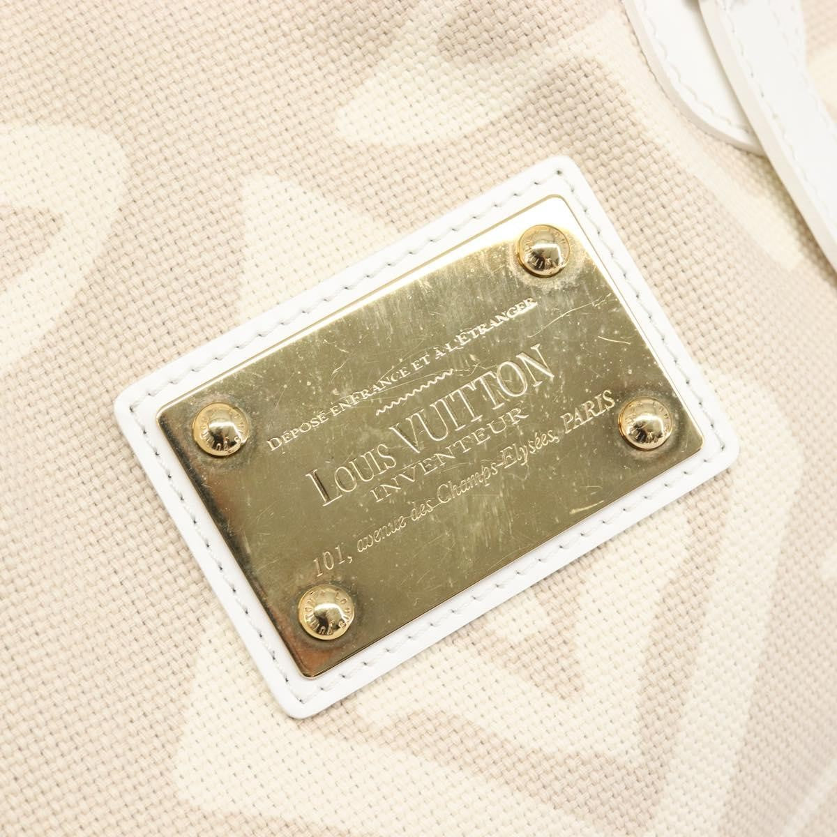 Louis Vuitton Tahitienne Cabas Canvas, Beige, Canvas, Tote Bag