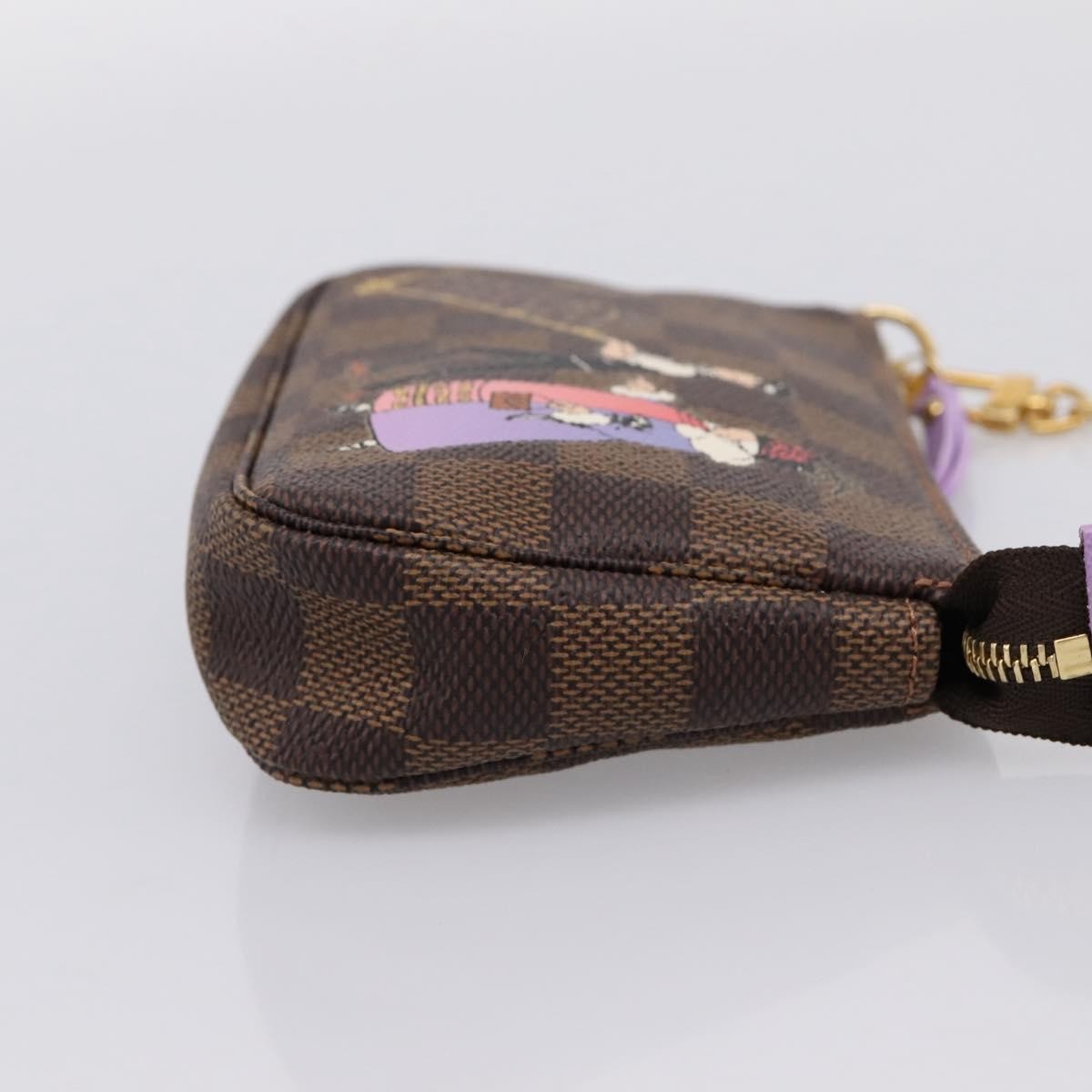 Louis Vuitton Pochette Accessoires Limited Edition Damier, Brown, Canvas, Clutch