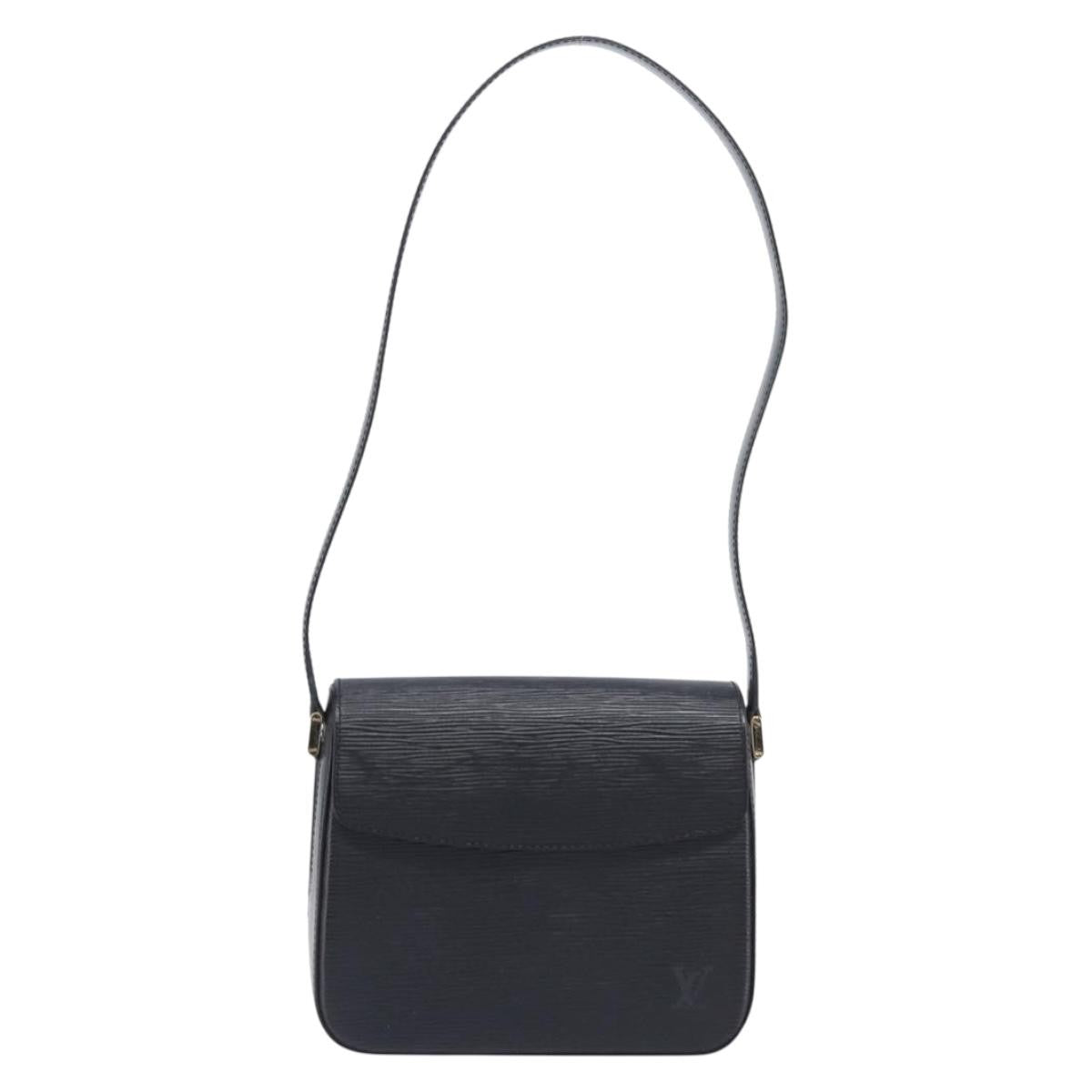 Louis Vuitton Buci Epi Leather, Black, Leather, Handbag