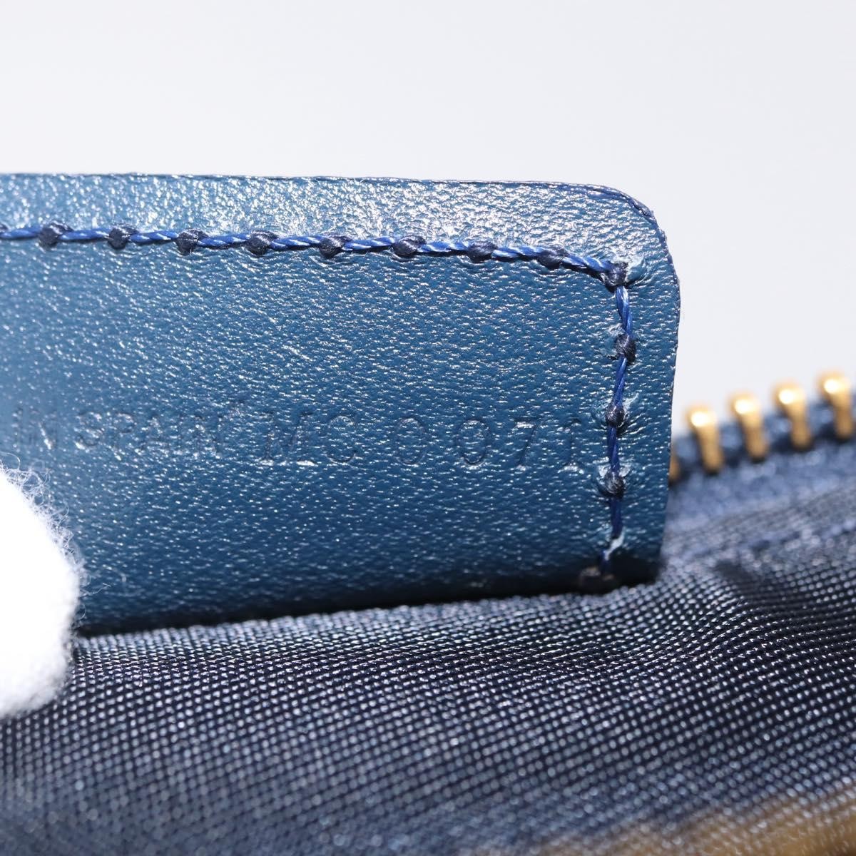 Christian Dior Vintage Saddle Bag Canvas, Navy, Canvas, Clutch