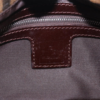 Fendi Baguette Pochette Zucca Canvas, Brown, Canvas, Clutch