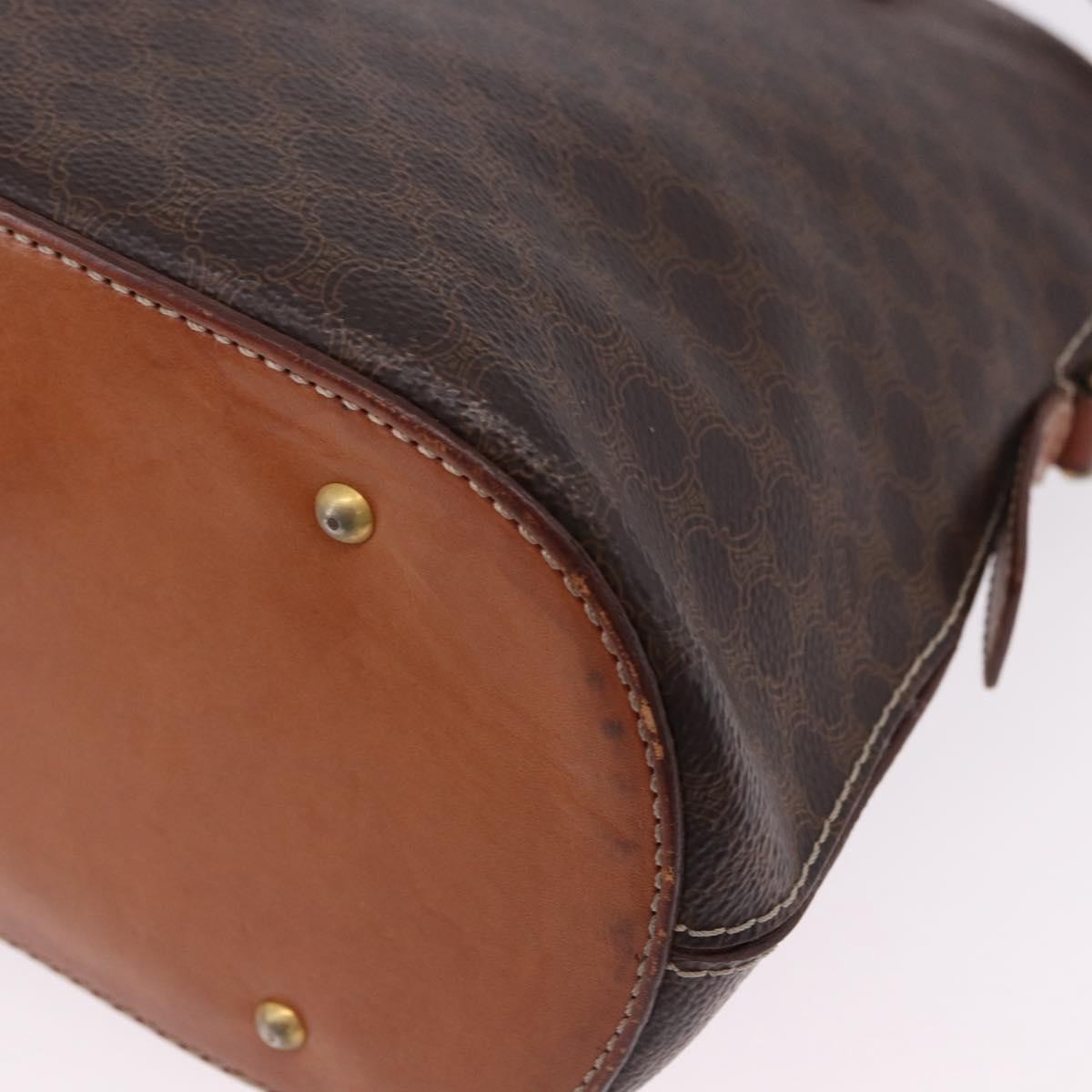 Celine Macadam Leather, Brown, PVC, Handbag
