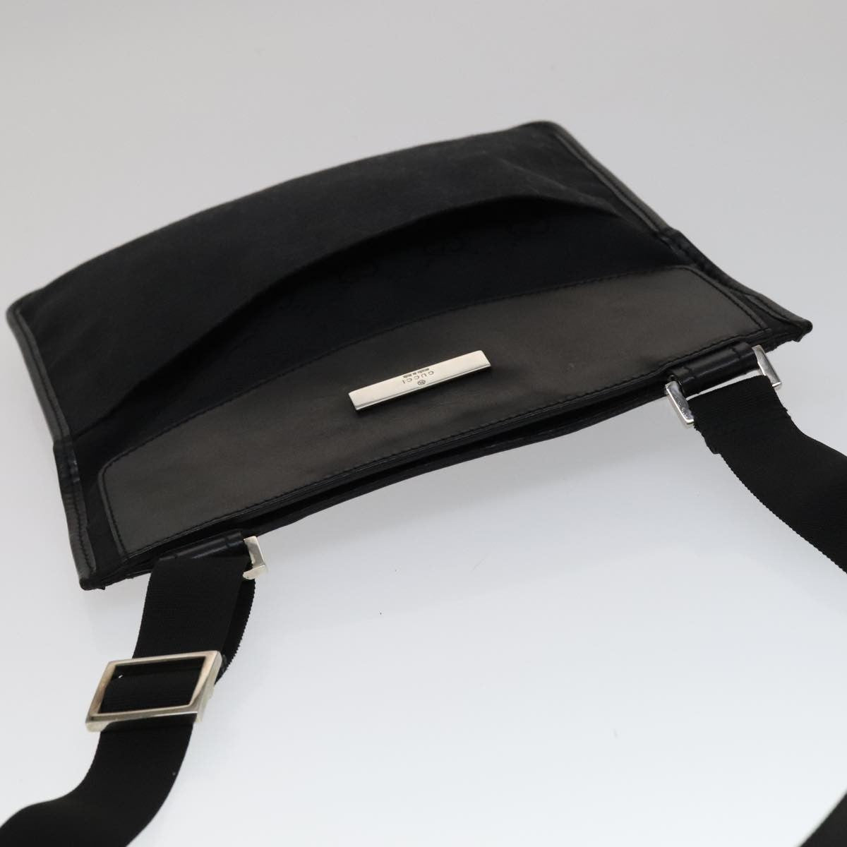 Gucci Shoulder Canvas, Black, Canvas, Shoulder Bag