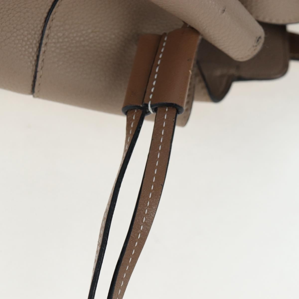 Loewe Hammock Leather, Beige, Leather, Handbag
