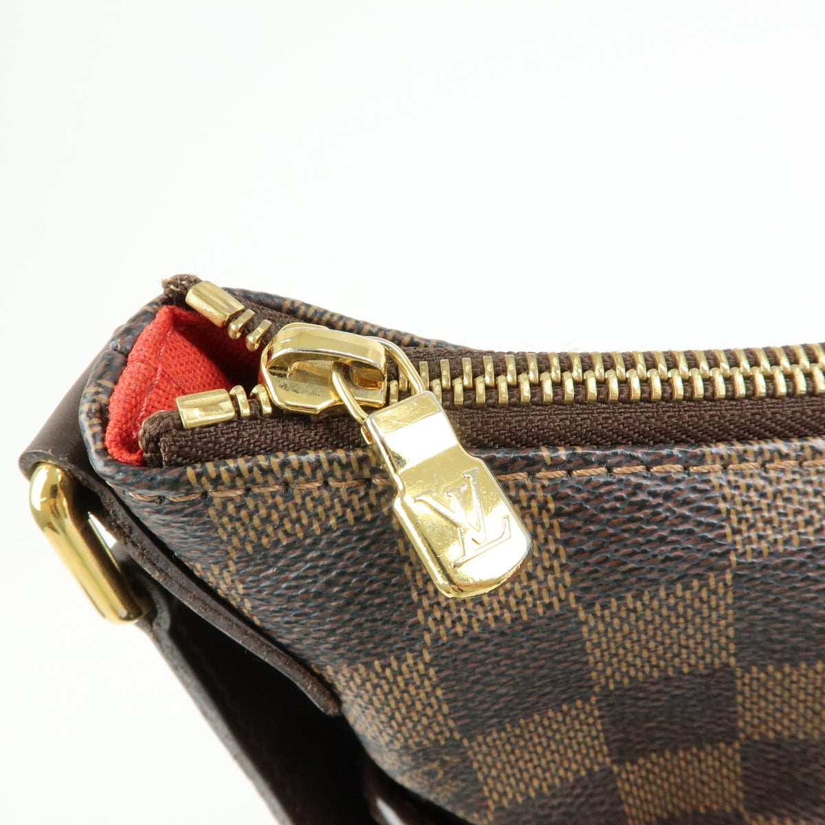 Louis Vuitton Bloomsbury Damier, Brown, Canvas, Shoulder Bag