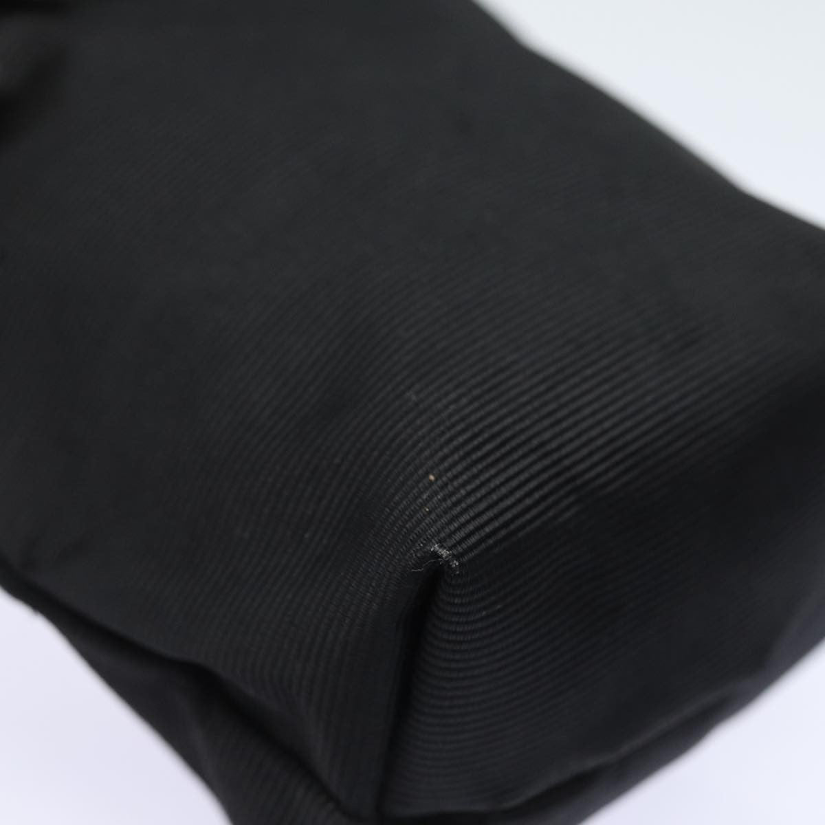 Celine Circle Logo Nylon, Black, Nylon, Clutch