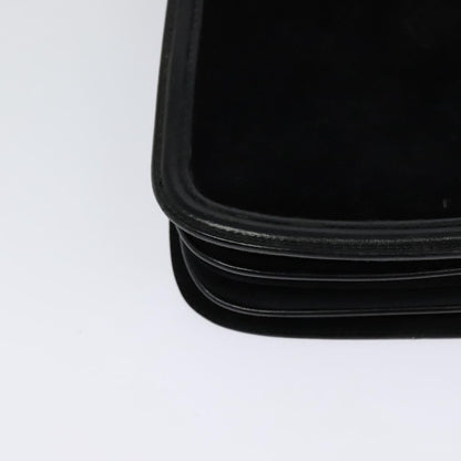 Salvatore Ferragamo Gancini Suede, Black, Suede, Shoulder Bag