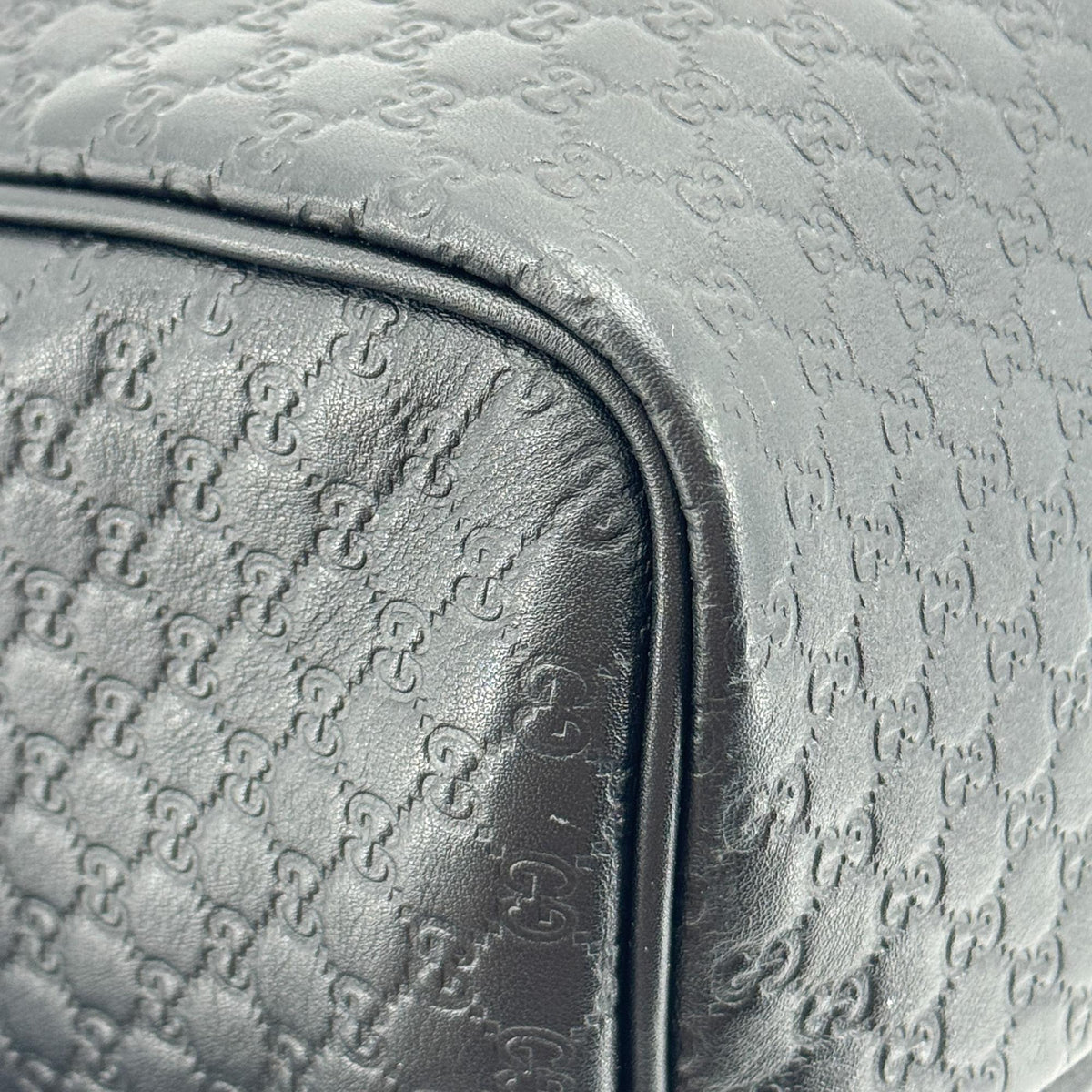 Gucci Joy Boston Microguccissima Leather, Black, Leather, Handbag