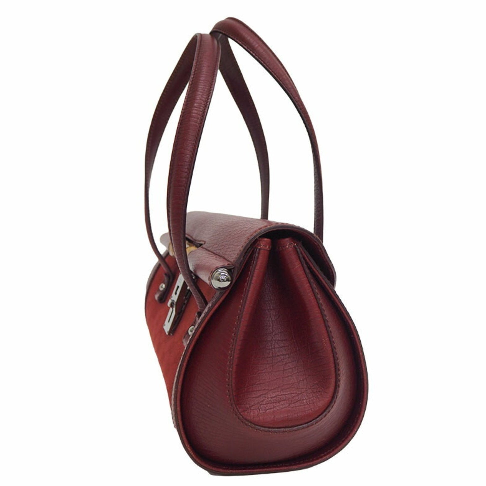 Gucci Bamboo, Burgundy, Canvas, handbag