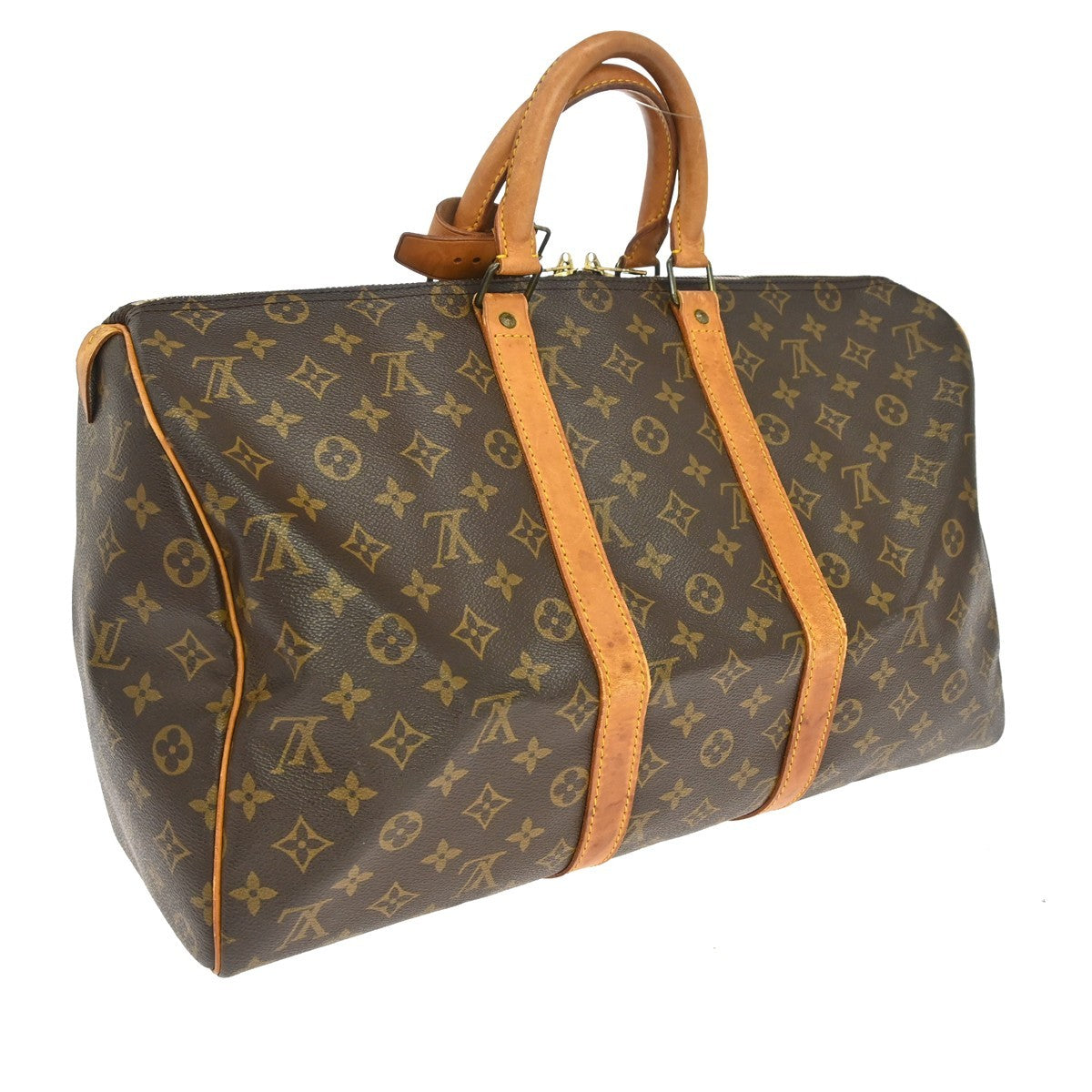 Louis Vuitton Keepall Monogram Canvas, Brown, Canvas, Travel Bag