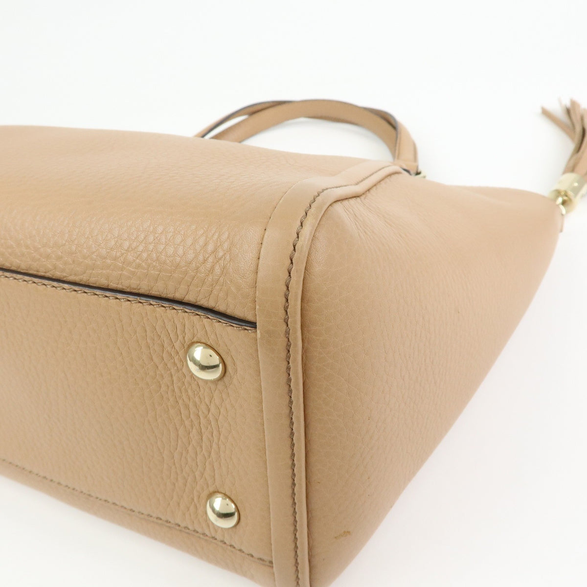 Gucci Soho Working Leather, Beige, Leather, Tote Bag